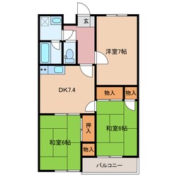 井出マンションの物件間取画像